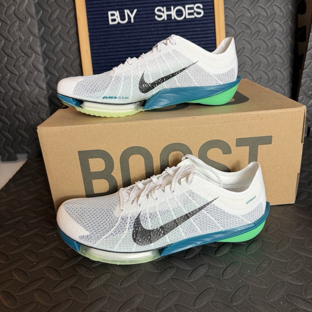 Nike Air Zoom Victory 2 Track Spikes Electric White Men‎ Size 7.5 / Women size 9